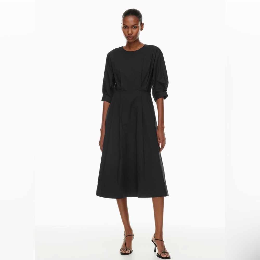 Babaton Poplin Dress. NWOT. Never worn. Sz L. Dusty Blue.